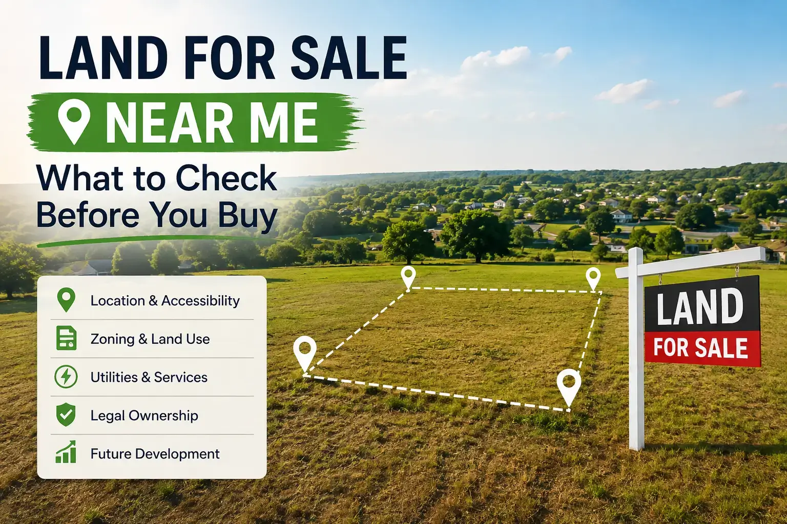Land for Sale Near Me What to Check Before You Buy